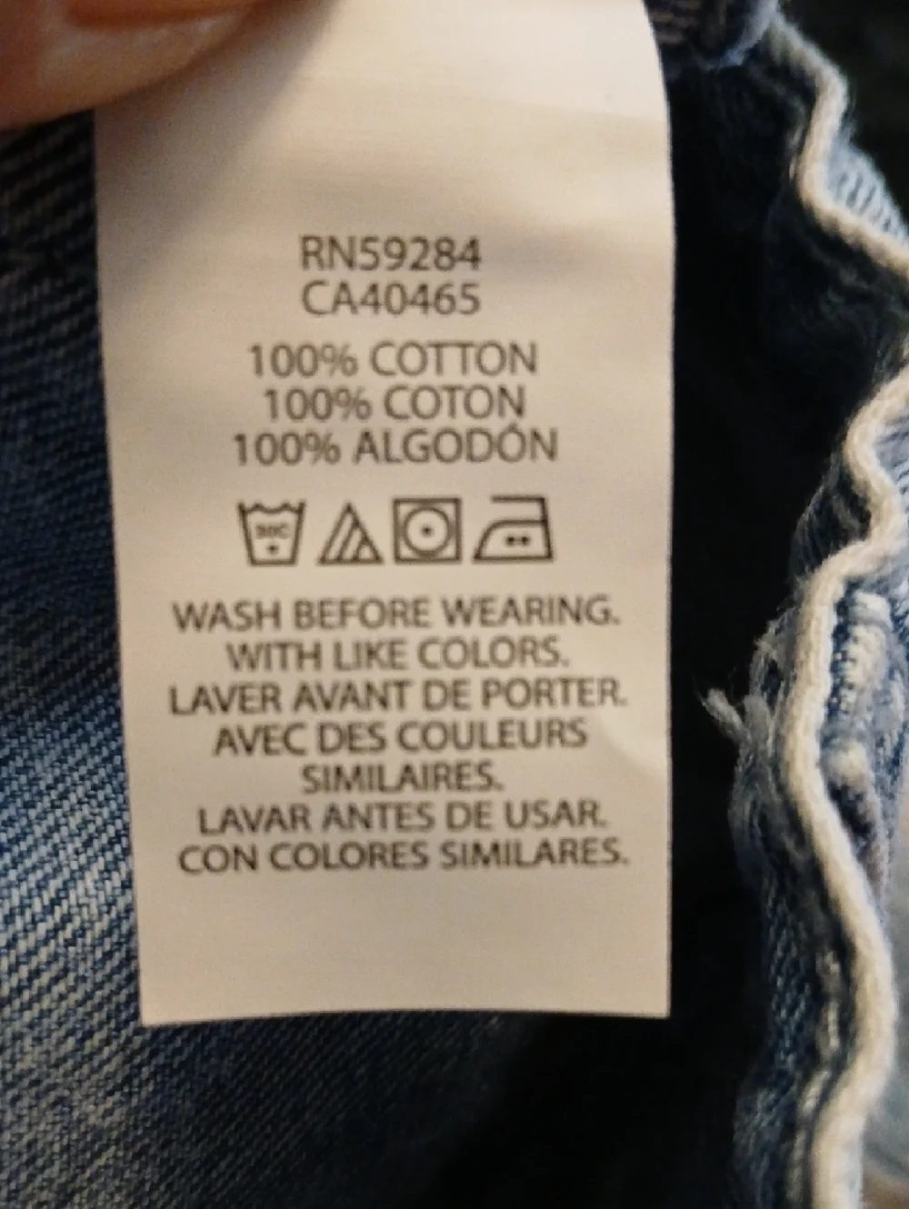 The‎ Children's Place Light Blue Acid Wash Girls/6 Jorts Midi Mi-Long NWT